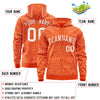 Custom Gold Red Varsity Full-Zip Letterman Leopard Print Jacket Hoodie
