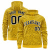 Custom Orange Royal Varsity Full-Zip Letterman Leopard Print Jacket Hoodie