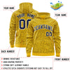Custom Royal Powder Blue Varsity Full-Zip Letterman Leopard Print Jacket Hoodie