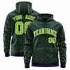 Custom Red Black Varsity Full-Zip Letterman Leopard Print Jacket Hoodie