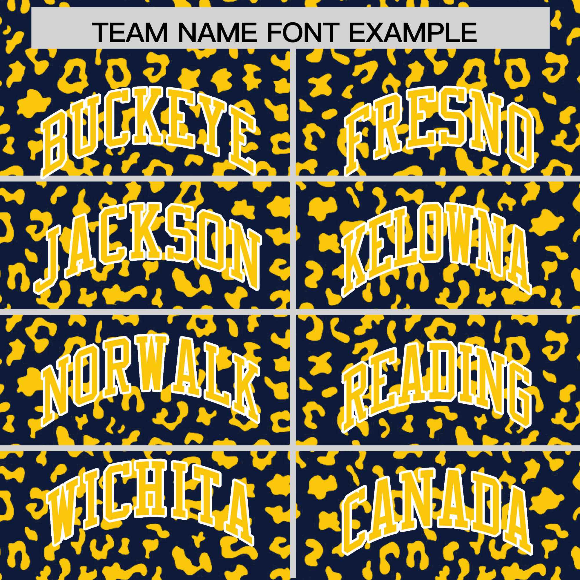 Custom Navy Gold Varsity Full-Zip Letterman Leopard Print Jacket Hoodie