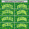 Custom Black Kelly Green Varsity Full-Zip Letterman Leopard Print Jacket Hoodie