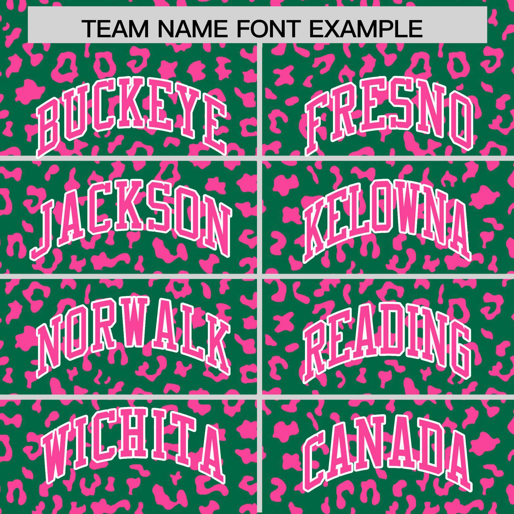 Custom Kelly Green Pink Varsity Full-Zip Letterman Leopard Print Jacket Hoodie