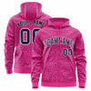 Custom Black Bright Green Varsity Full-Zip Letterman Leopard Print Jacket Hoodie