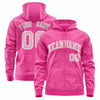 Custom Black Neon Green Varsity Full-Zip Letterman Leopard Print Jacket Hoodie