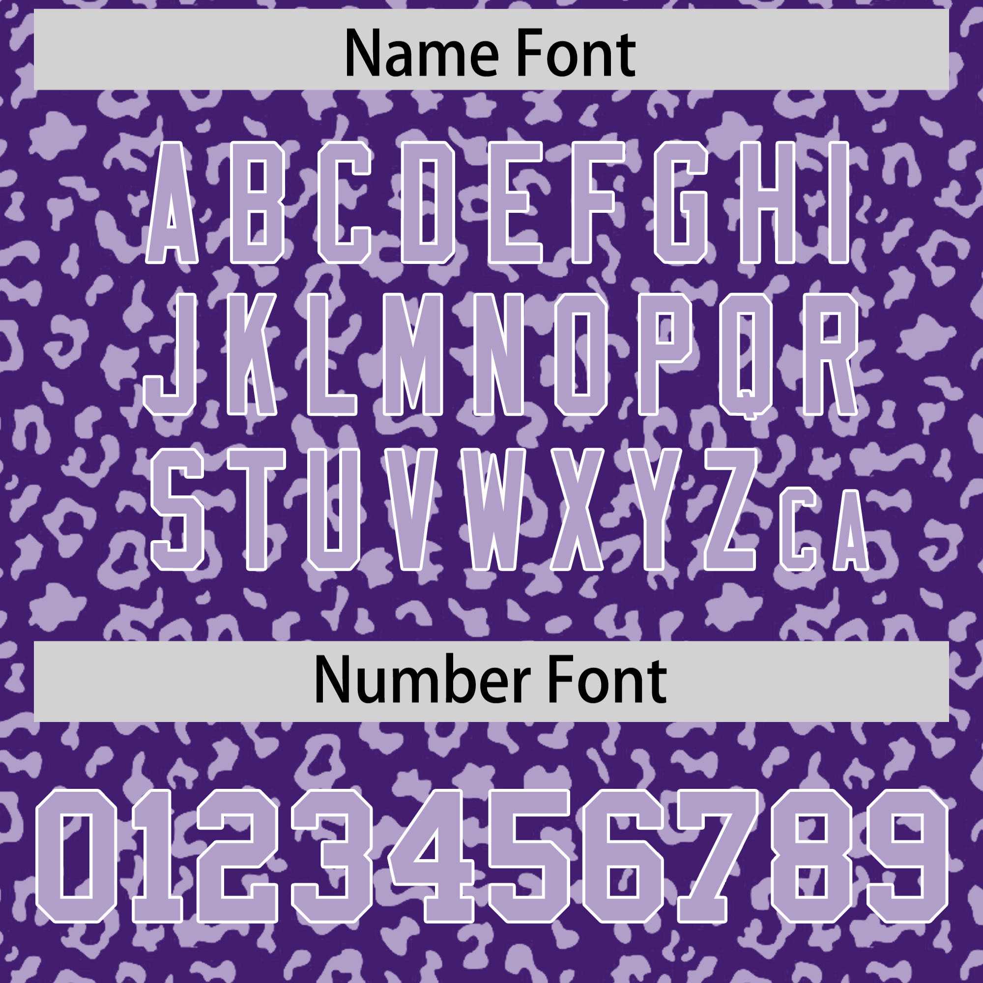 Custom Purple Light Purple Varsity Full-Zip Letterman Leopard Print Jacket Hoodie