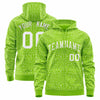 Custom White Orange Varsity Full-Zip Letterman Leopard Print Jacket Hoodie