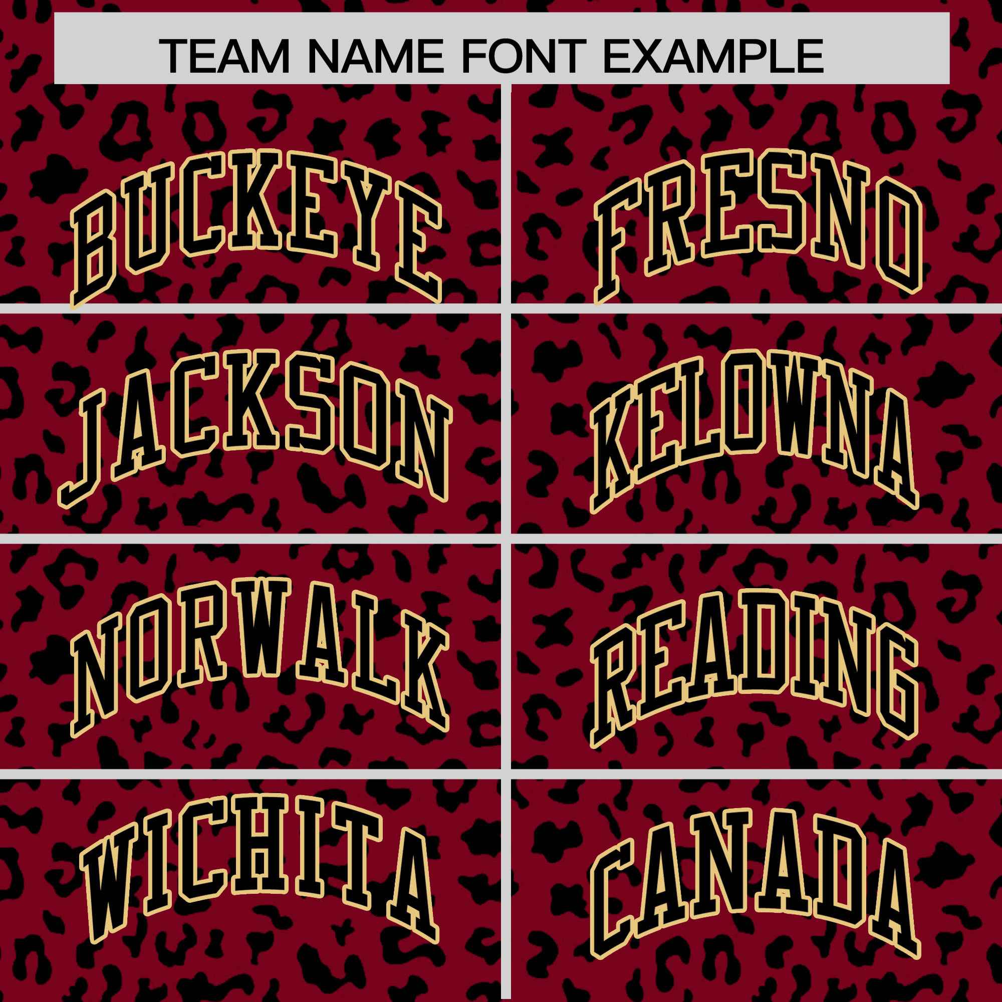 Custom Crimson Black Varsity Full-Zip Letterman Leopard Print Jacket Hoodie