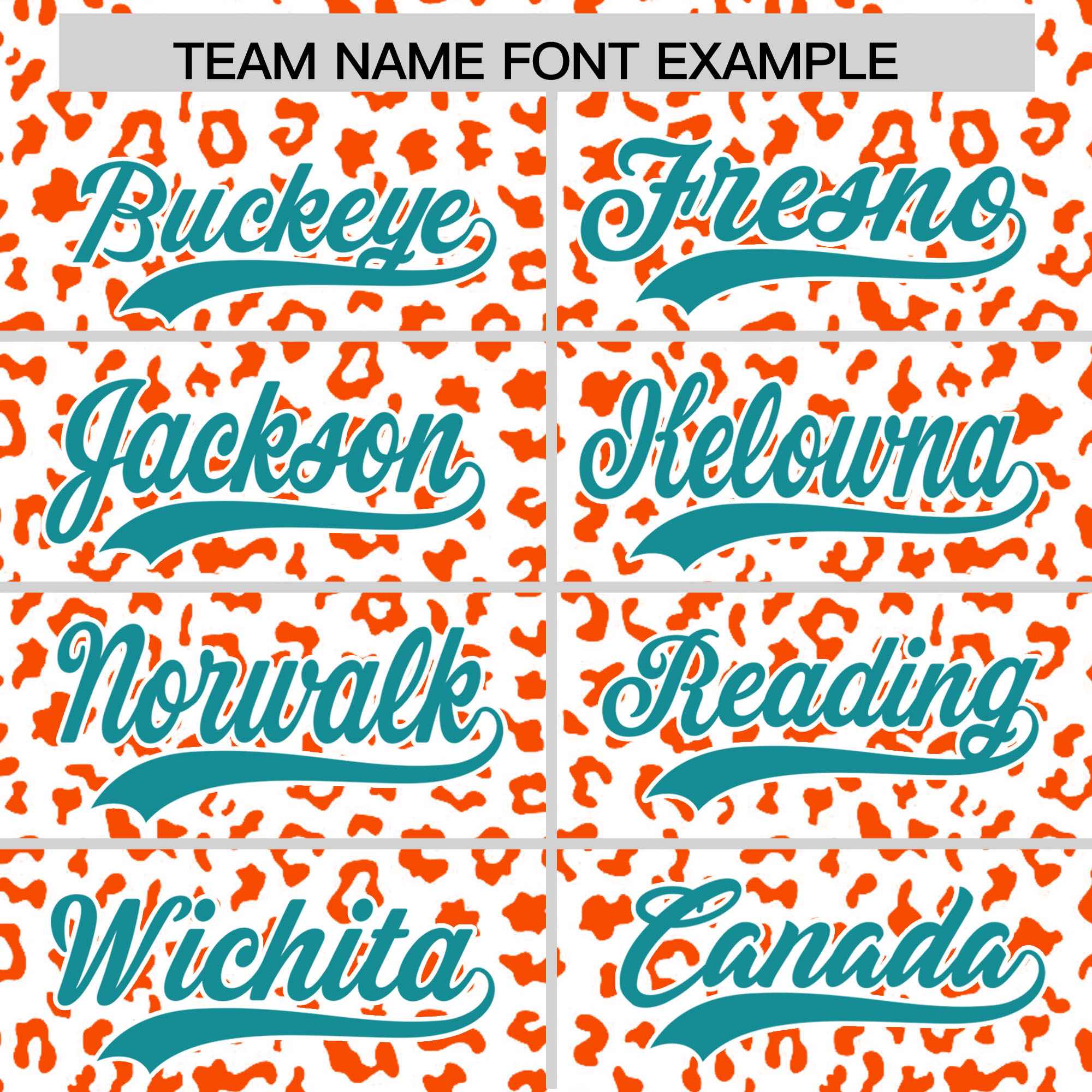 Custom White Orange Varsity Full-Zip Letterman Leopard Print Jacket Hoodie