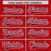 Custom Red Crimson Varsity Full-Zip Letterman Leopard Print Jacket Hoodie