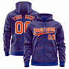 Custom Gold Crimson Varsity Full-Zip Letterman Leopard Print Jacket Hoodie