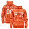 Custom Gold Red Varsity Full-Zip Letterman Leopard Print Jacket Hoodie