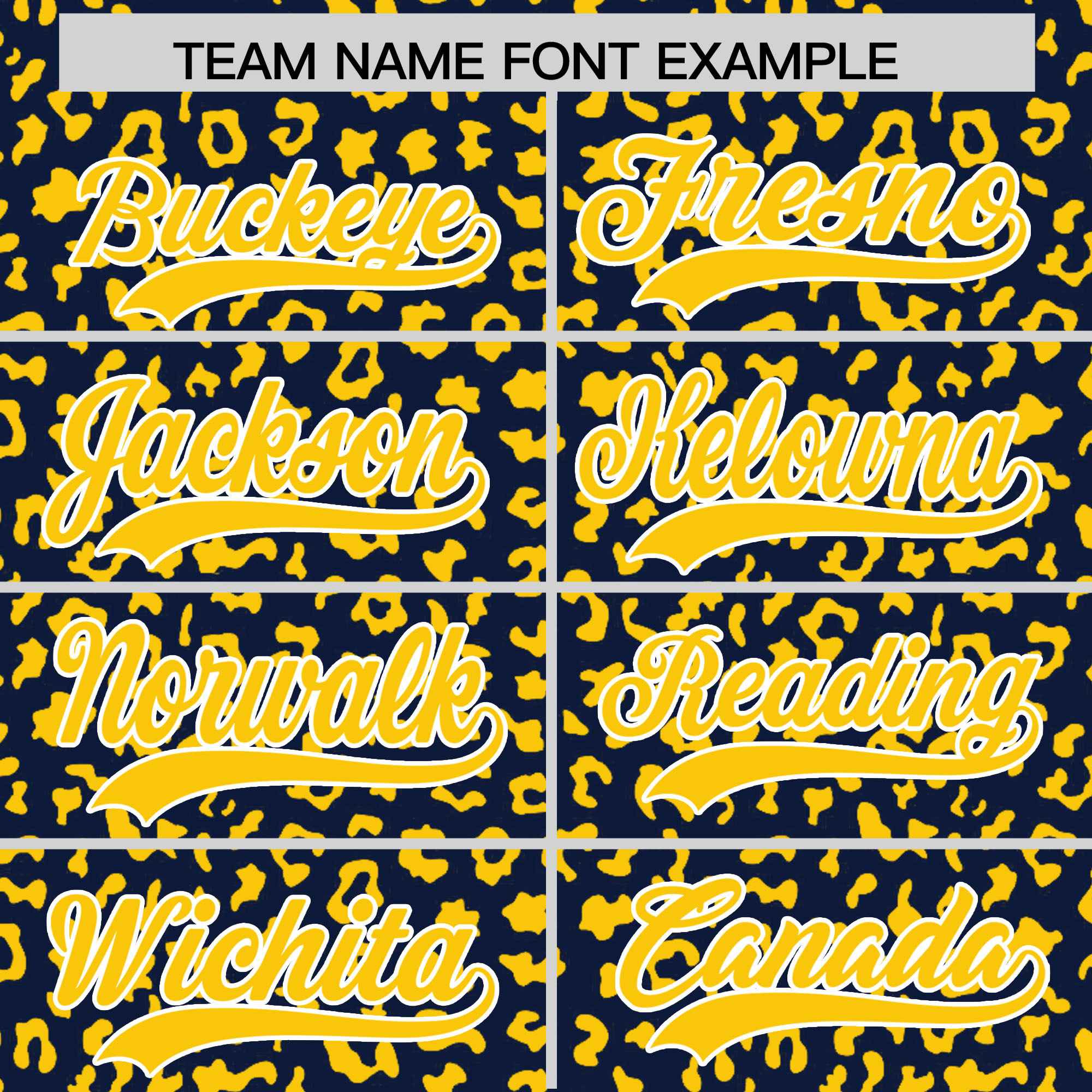 Custom Navy Gold Varsity Full-Zip Letterman Leopard Print Jacket Hoodie