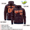 Custom Red Crimson Varsity Full-Zip Letterman Leopard Print Jacket Hoodie