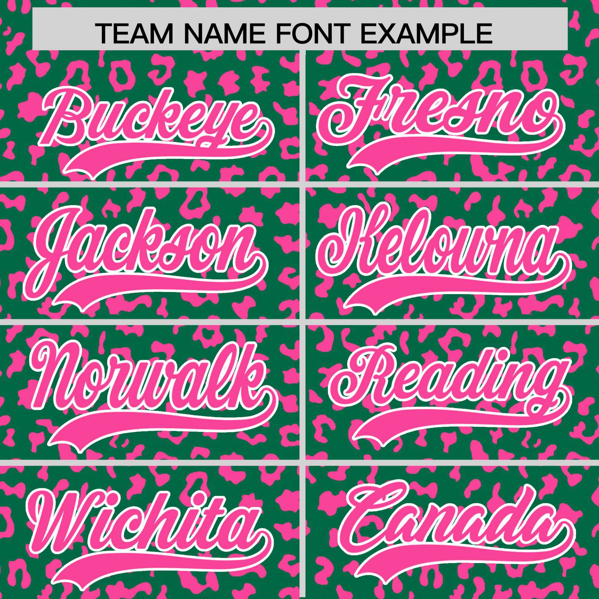 Custom Kelly Green Pink Varsity Full-Zip Letterman Leopard Print Jacket Hoodie