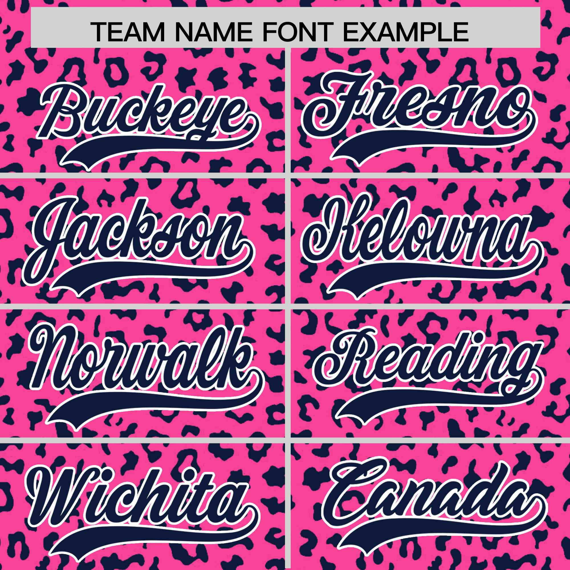 Custom Pink Navy Varsity Full-Zip Letterman Leopard Print Jacket Hoodie