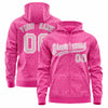 Custom Black Neon Green Varsity Full-Zip Letterman Leopard Print Jacket Hoodie