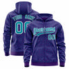 Custom Black Gold Varsity Full-Zip Letterman Leopard Print Jacket Hoodie