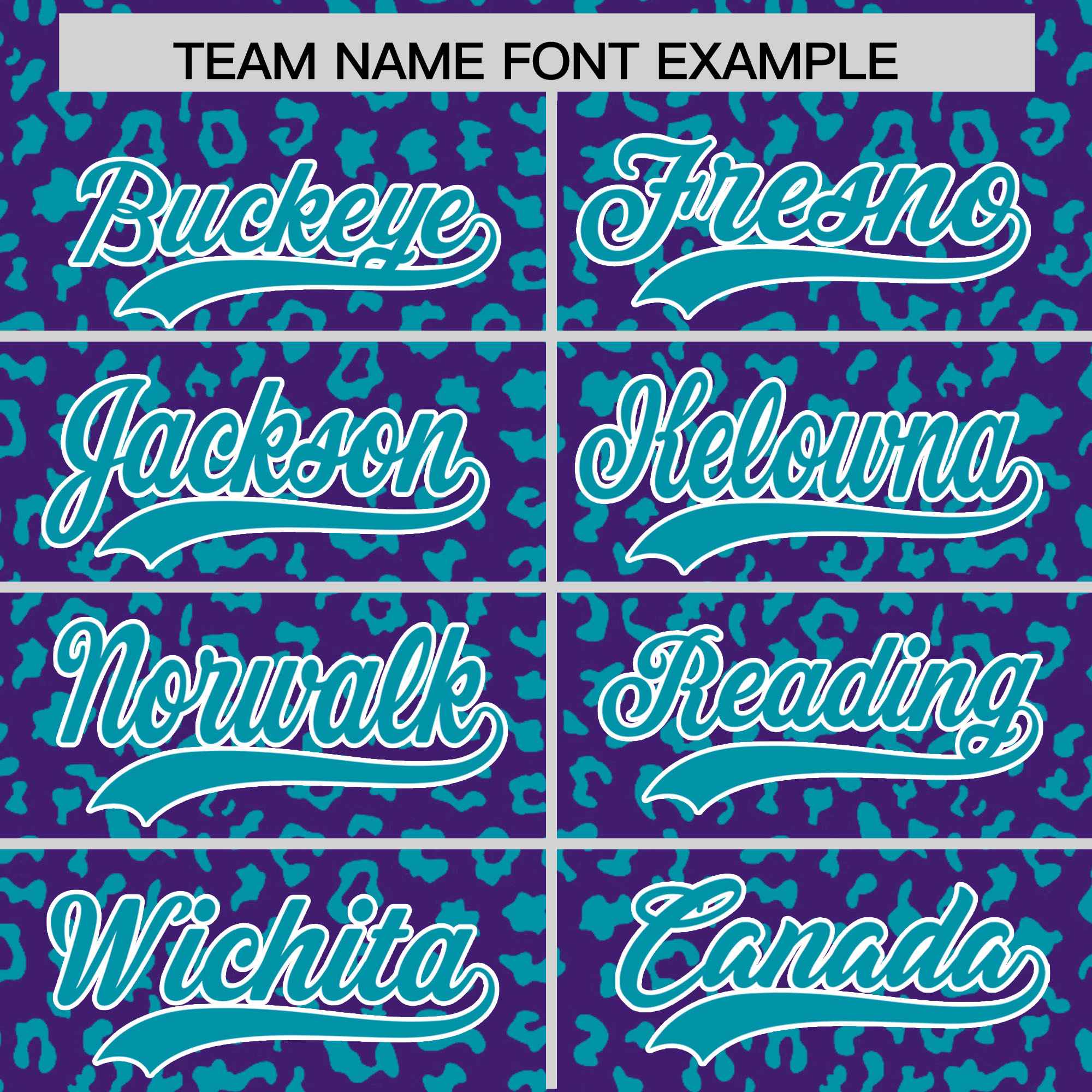 Custom Purple Teal Varsity Full-Zip Letterman Leopard Print Jacket Hoodie