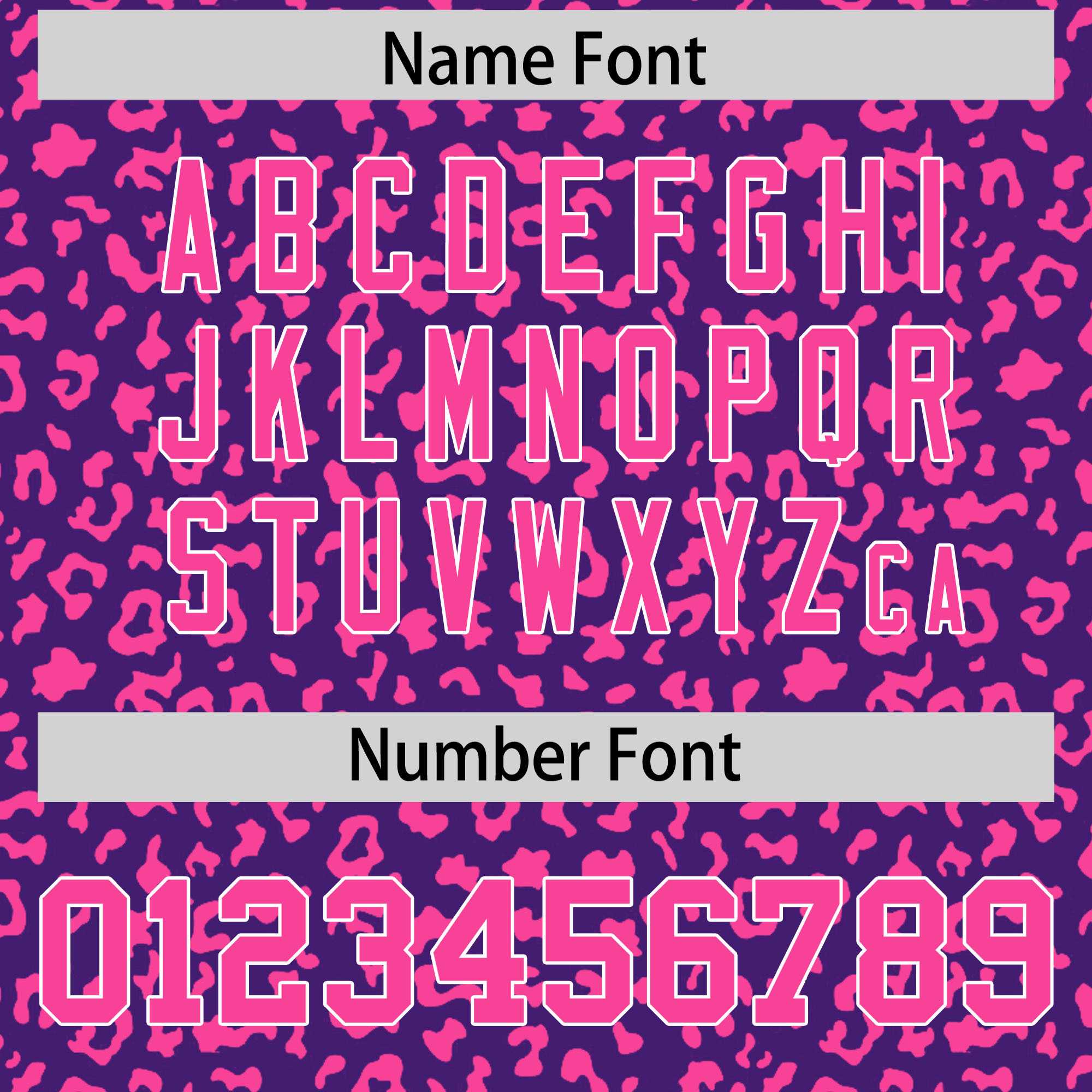 Custom Purple Pink Varsity Full-Zip Letterman Leopard Print Jacket Hoodie