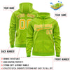 Custom White Orange Varsity Full-Zip Letterman Leopard Print Jacket Hoodie