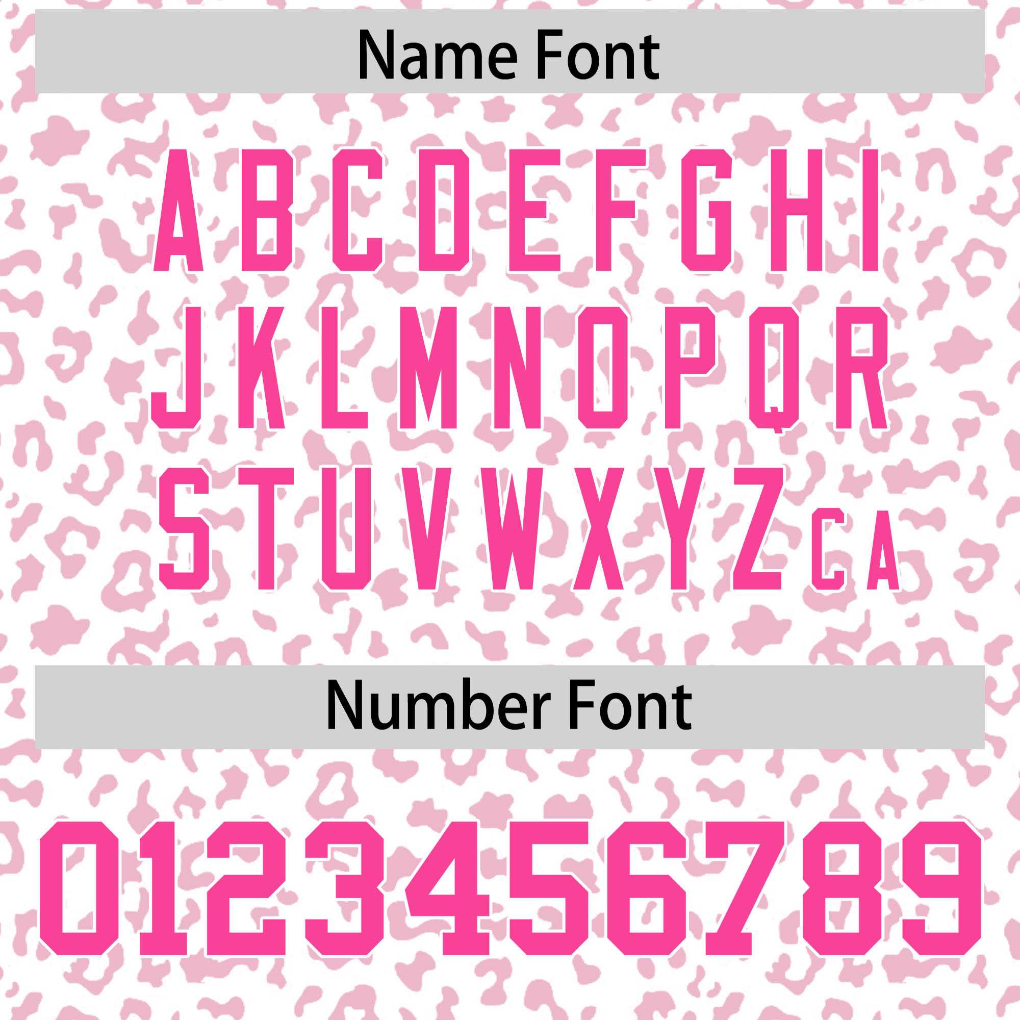 Custom White Pink Varsity Full-Zip Letterman Leopard Print Jacket Hoodie