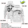 Custom White Black Varsity Full-Zip Letterman Leopard Print Jacket Hoodie