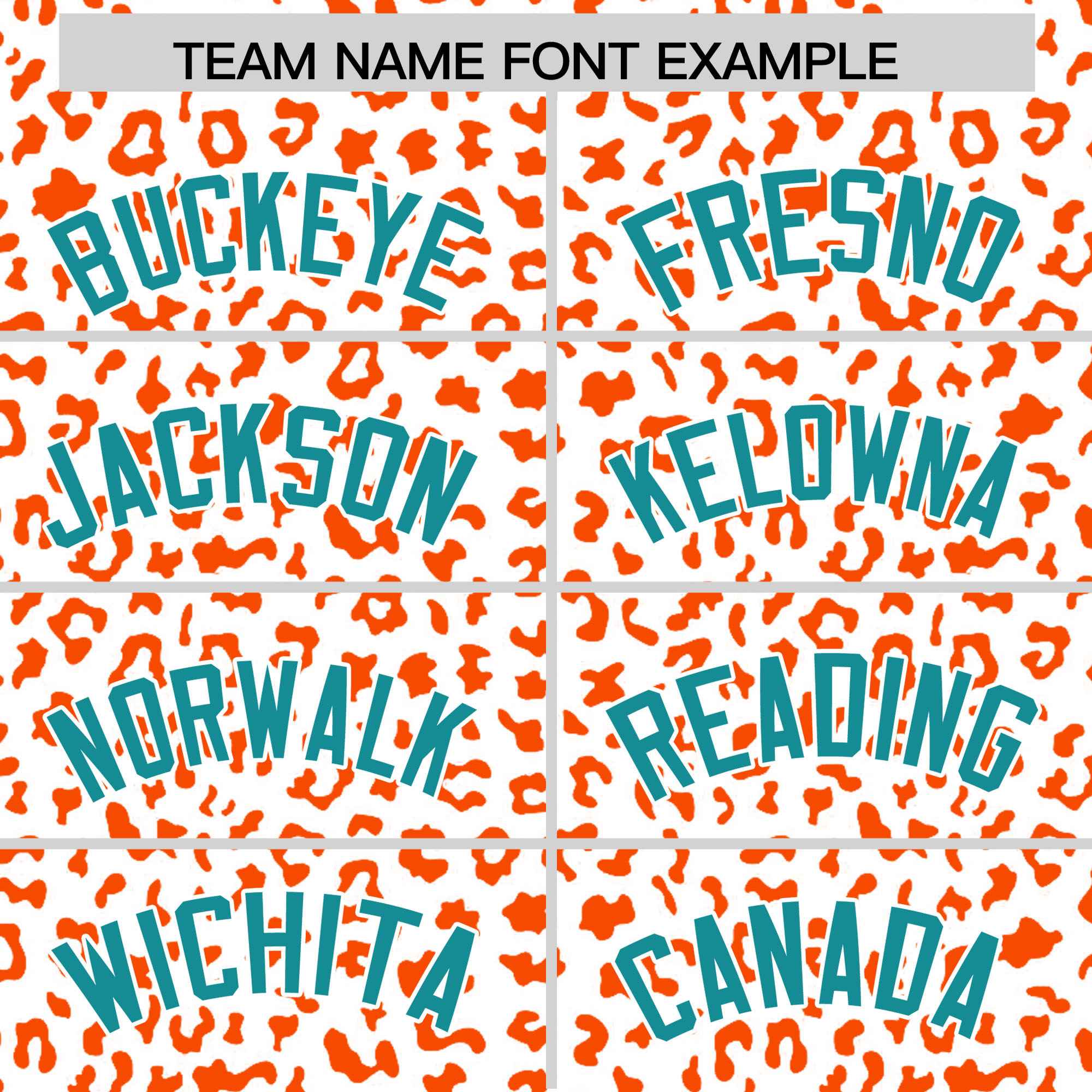 Custom White Orange Varsity Full-Zip Letterman Leopard Print Jacket Hoodie