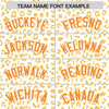 Custom White Orange Varsity Full-Zip Letterman Leopard Print Jacket Hoodie