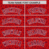 Custom Red Crimson Varsity Full-Zip Letterman Leopard Print Jacket Hoodie