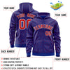 Custom Royal Red Varsity Full-Zip Letterman Leopard Print Jacket Hoodie
