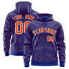 Custom Gold Crimson Varsity Full-Zip Letterman Leopard Print Jacket Hoodie