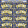Custom Royal Gold Varsity Full-Zip Letterman Leopard Print Jacket Hoodie