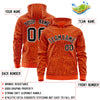 Custom Gold White Varsity Full-Zip Letterman Leopard Print Jacket Hoodie