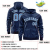 Custom Royal Red Varsity Full-Zip Letterman Leopard Print Jacket Hoodie