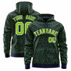 Custom Red Black Varsity Full-Zip Letterman Leopard Print Jacket Hoodie