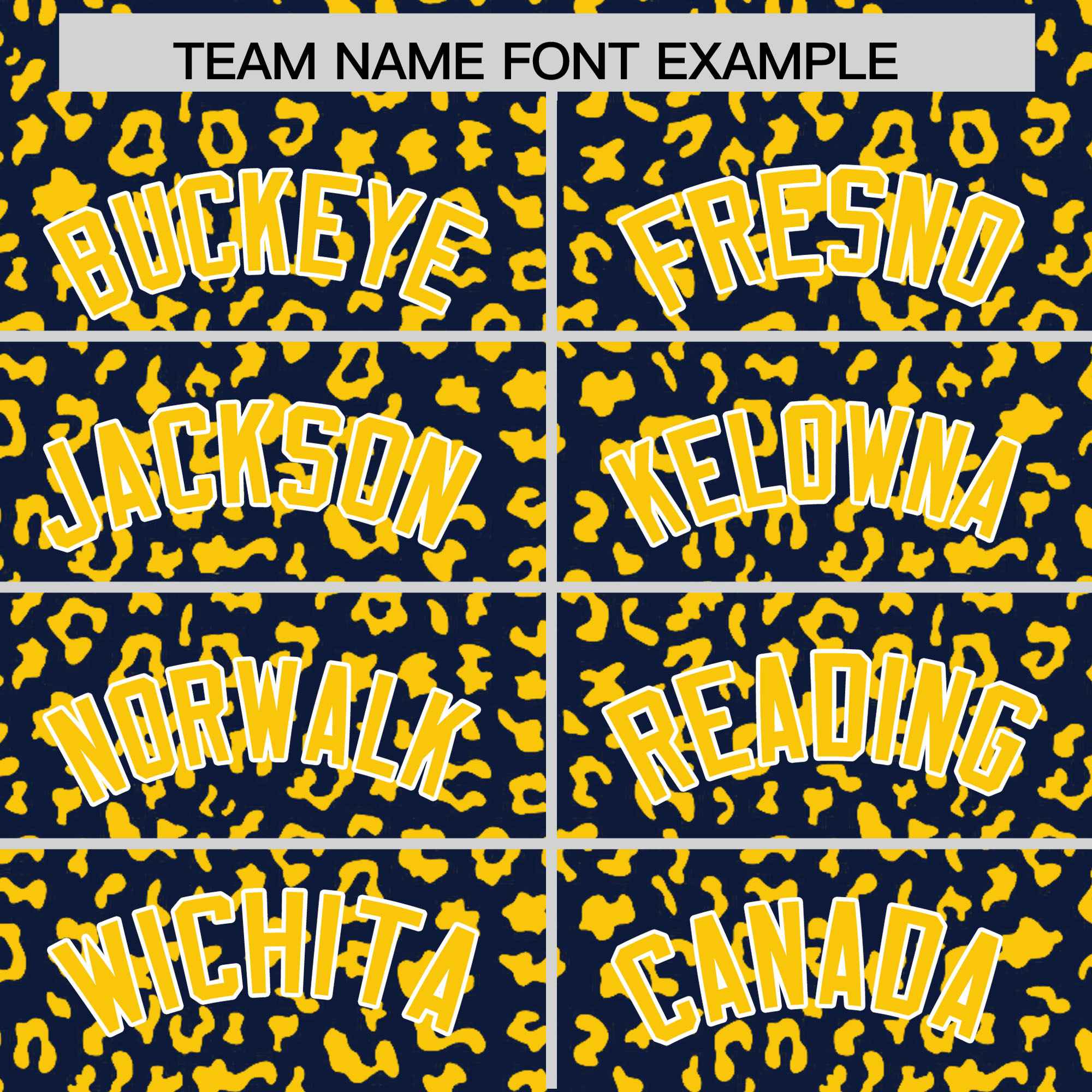 Custom Navy Gold Varsity Full-Zip Letterman Leopard Print Jacket Hoodie