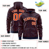 Custom Red Crimson Varsity Full-Zip Letterman Leopard Print Jacket Hoodie
