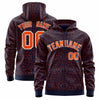 Custom Red Crimson Varsity Full-Zip Letterman Leopard Print Jacket Hoodie