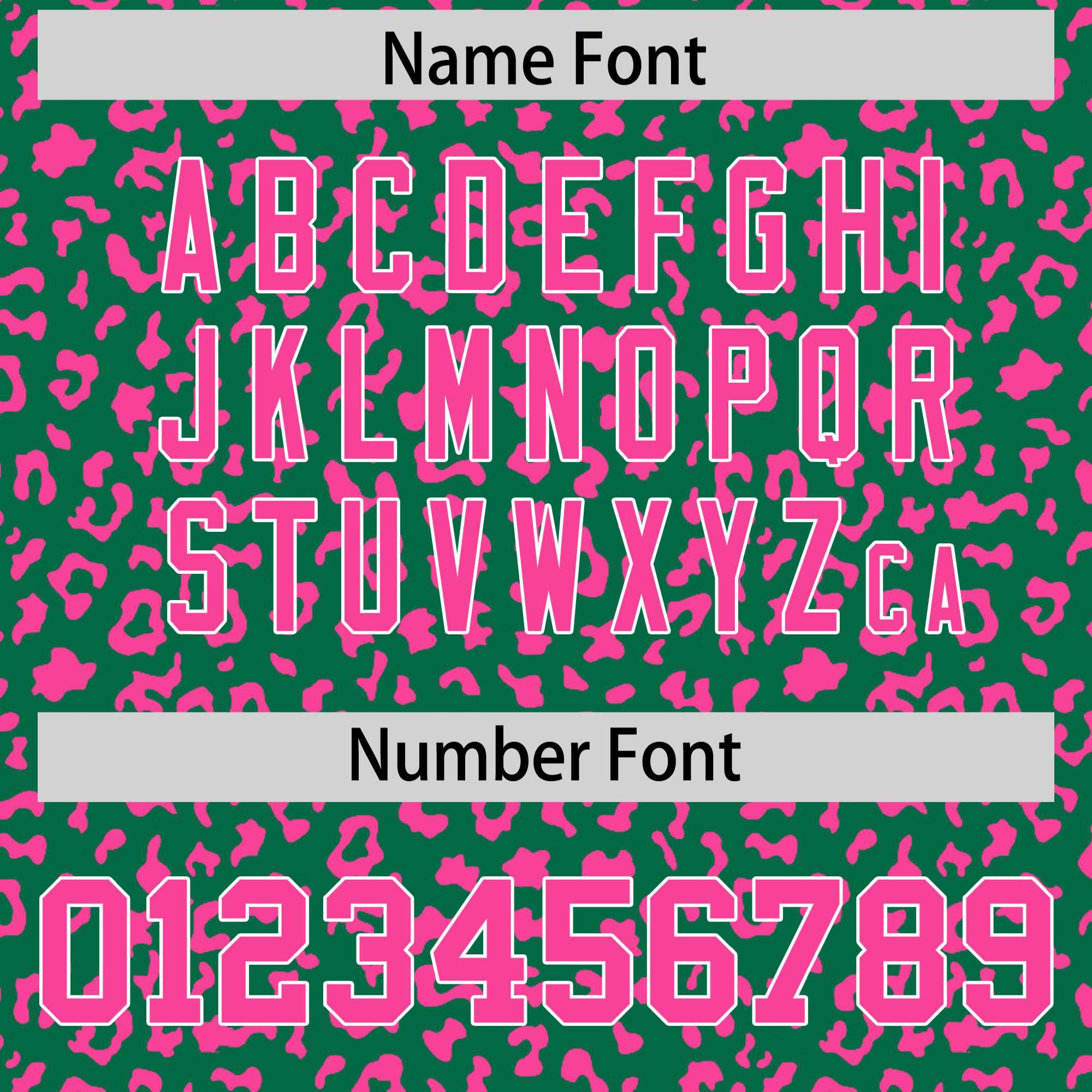 Custom Kelly Green Pink Varsity Full-Zip Letterman Leopard Print Jacket Hoodie