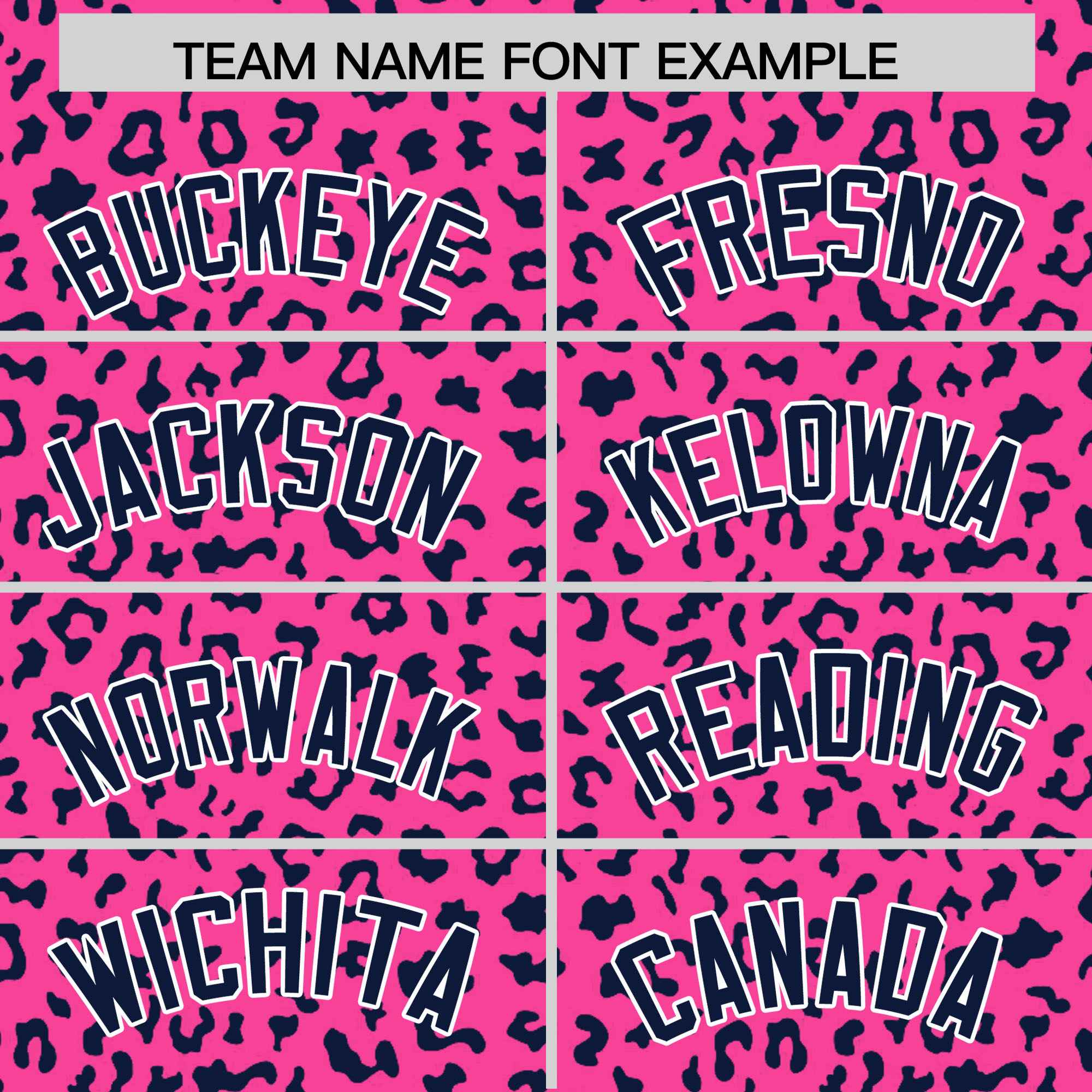 Custom Pink Navy Varsity Full-Zip Letterman Leopard Print Jacket Hoodie