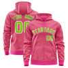 Custom Black Light Blue Varsity Full-Zip Letterman Leopard Print Jacket Hoodie