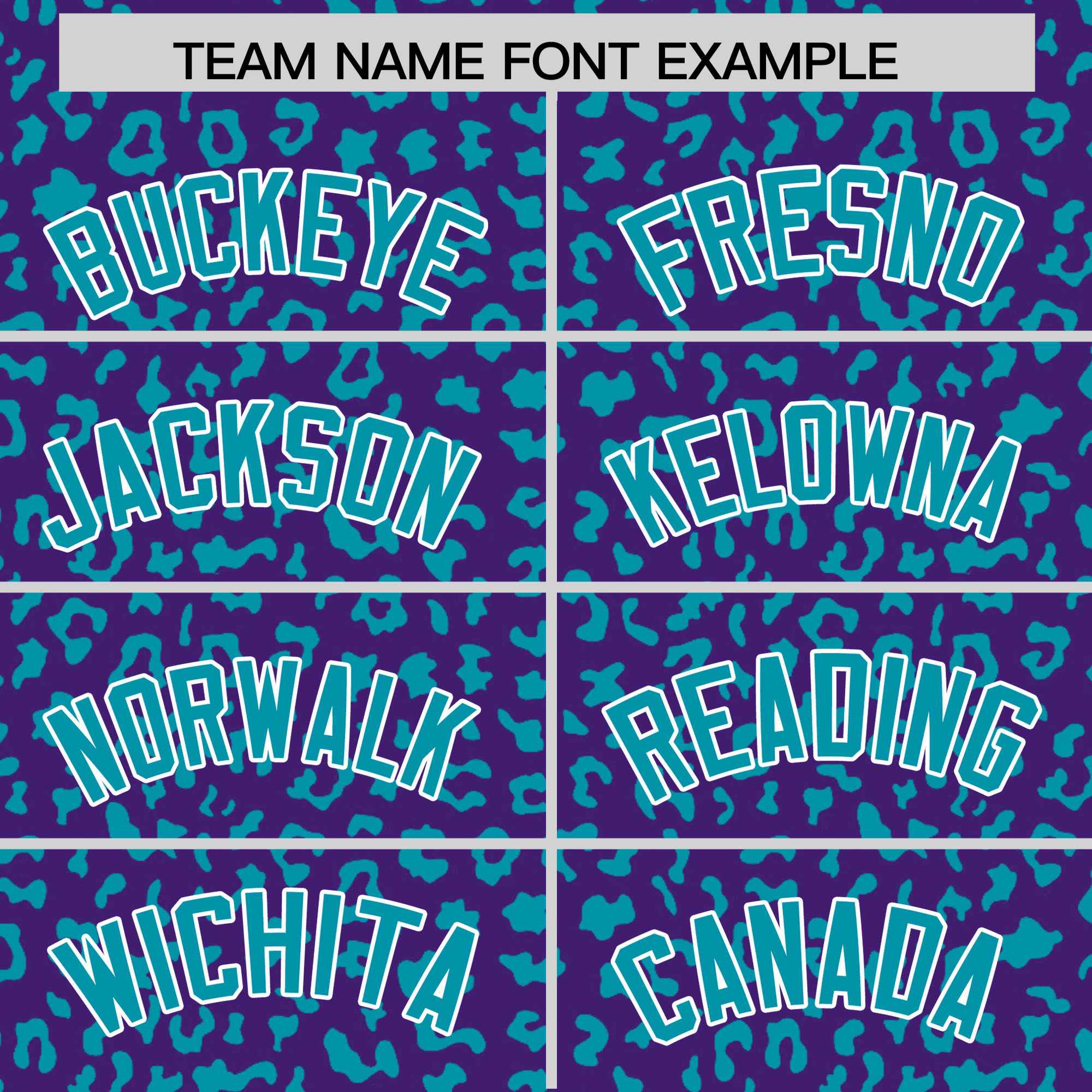 Custom Purple Teal Varsity Full-Zip Letterman Leopard Print Jacket Hoodie