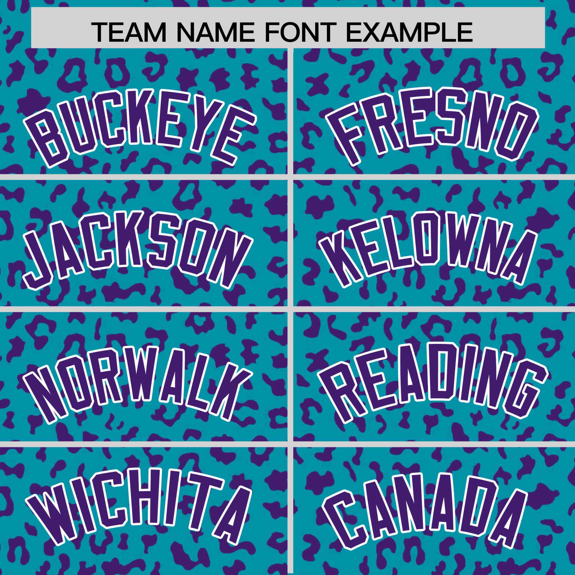 Custom Teal Purple Varsity Full-Zip Letterman Leopard Print Jacket Hoodie