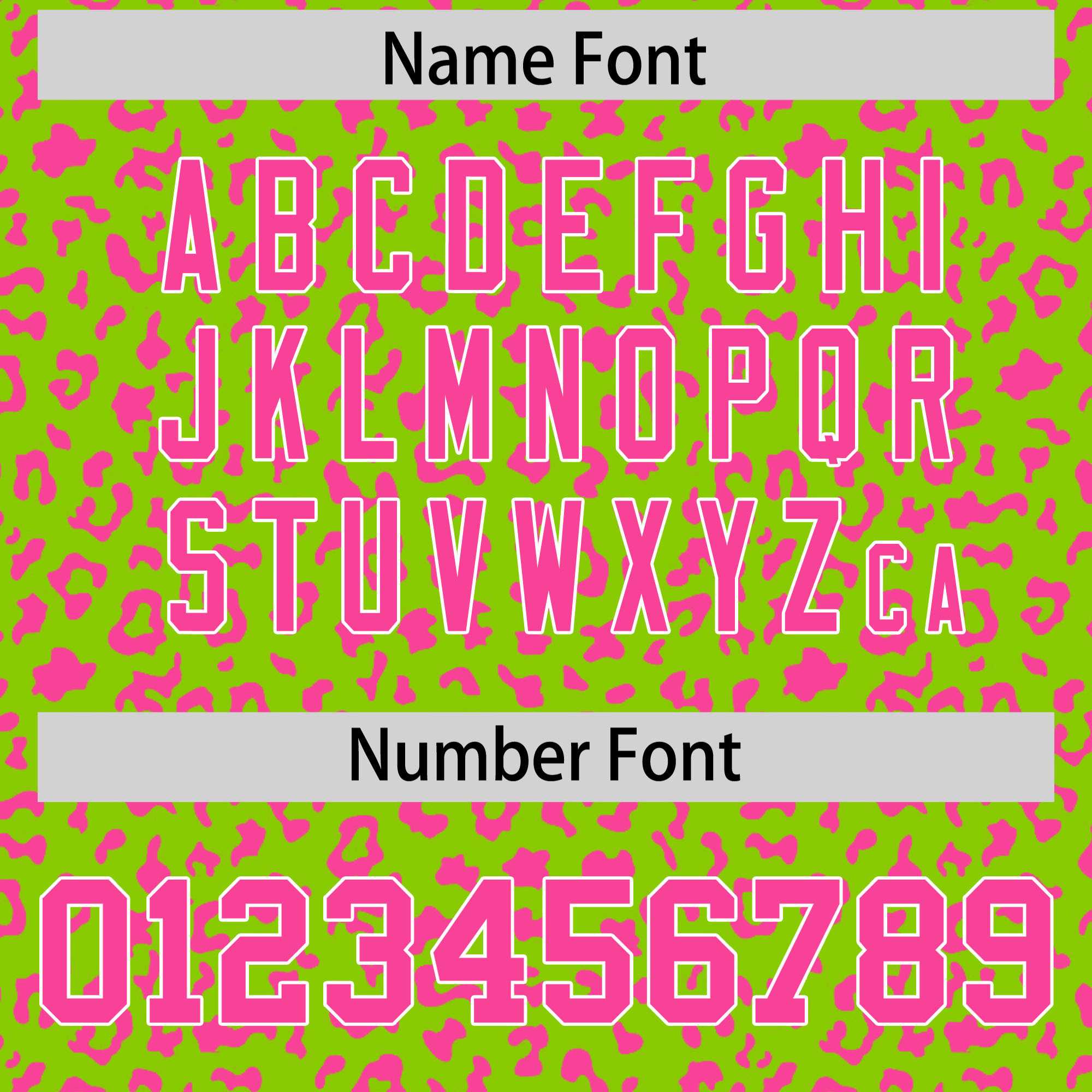 Custom Neon Green Pink Varsity Full-Zip Letterman Leopard Print Jacket Hoodie