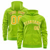 Custom White Orange Varsity Full-Zip Letterman Leopard Print Jacket Hoodie