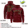 Custom White Black Varsity Full-Zip Letterman Leopard Print Jacket Hoodie