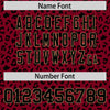 Custom White Black Varsity Full-Zip Letterman Leopard Print Jacket Hoodie