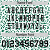 Custom White Kelly Green Varsity Full-Zip Letterman Leopard Print Jacket Hoodie