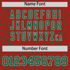 Custom Red Kelly Green Varsity Full-Zip Letterman Leopard Print Jacket Hoodie